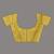 Elegant corn yellow cotton saree with sequin embellishments and pom pom