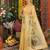 YELLOW LINEN COTTON FANCY SAREE
