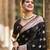 New Banarasi Silk Black Woven Women's Saree With Blouse Set 