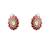 Gold plated pink stone choker necklace set