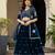 Teal Blue Georgette Zari Sequins Embroidery Work Lehenga Choli For Women