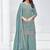 Grey vichitra silk embroidered plazzo suit