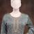 Grey vichitra silk embroidered plazzo suit