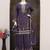 Violet vichitra silk embroidered plazzo suit