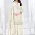 Off white vichitra silk embroidered Palazzo suit