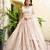 Peach Georgette Zari Sequins Embroidery Work Semi Sttiched Lehenga Choli 