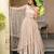 Peach Georgette Zari Sequins Embroidery Work Semi Sttiched Lehenga Choli 