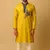 Navratri yellow rayon kurta set for mens