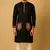 Navratri black rayon kurta set for mens
