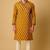 Navratri mustard cotton kurta set for mens