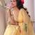 Yellow Color Soft Tebby Silk Women's Saree With Blouse Set