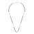 Traditional splendid flower design gold plated black beaded adjustable chain mangalsutra for women