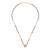 Traditional incredible heart shape gold plated black beaded adjustable chain mangalsutra for women