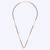 Traditional modern cz studded oval shape gold plated black beaded adjustable chain mangalsutra for women
