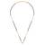 Traditional splendid "v" shape gold plated black beaded adjustable chain mangalsutra for women