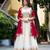 White Silk Zari Sequins Thread Embroidery Work Wedding Lehenga Choli