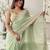 pista multi weaving Sequins jimmy chu saree with blouse piece