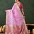 purple woven designer poly cotton saree with blouse piece