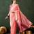 peach woven designer poly cotton saree with blouse piece