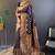 purple weaving jari designer banarasi satin silk saree with blouse piece
