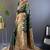 green weaving jari designer banarasi satin silk saree with blouse piece