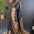 blue weaving jari designer banarasi satin silk saree with blouse piece