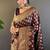 maroon weaving jari designer banarasi satin silk saree with blouse piece