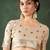 beige woven designer brush printed khadi organza saree with blouse piece