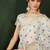 sky blue woven designer brush printed khadi organza saree with blouse piece