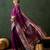purple woven jacquard silk blend saree with blouse piece