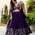 Purple Silk Zari sequin Embroidered Silk Lehenga Choli With Dupatta Set