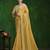 mustard Sequins with handwork crush paper silk saree with blouse piece