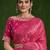 pink Sequins thread & stone work/ texture pallu banarasi crush silk saree with blouse piece