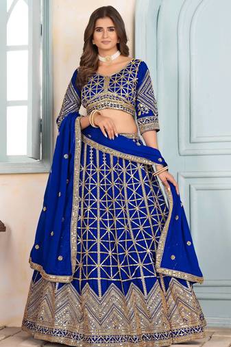 Designer Indian Lehenga Choli Set Bridal Lengha for Women