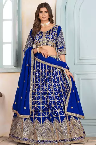 Designer Indian Lehenga Choli Set Bridal Lengha for Women