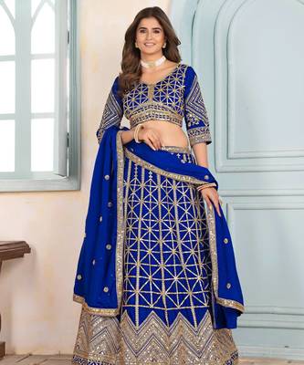Designer Indian Lehenga Choli Set Bridal Lengha for Women 2