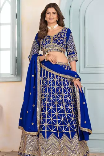 Designer Indian Lehenga Choli Set Bridal Lengha for Women