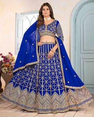 Designer Indian Lehenga Choli Set Bridal Lengha for Women 3