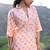 Pink printed cotton co-ord set - set of 2