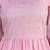 Pink embroidered cotton lurex tunic with pants - set of 2