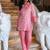 Pink printed muslin kota co-ord set - set of 2