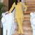 Yellow printed muslin kota co-ord set - set of 2
