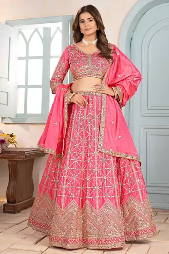 Designer Indian lehenga choli set bridal lengha for women