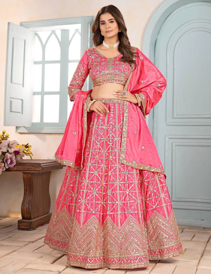 Designer Indian lehenga choli set bridal lengha for women