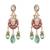 Gold plated multicolor stone necklace set