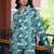 Green printed cotton co-ord set - set of 2