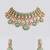 Gold plated blue stone necklace set