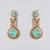 Gold plated blue stone necklace set