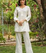 Rangeelo ashley schiffli cotton coord set