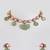 Gold plated green stone choker necklace set